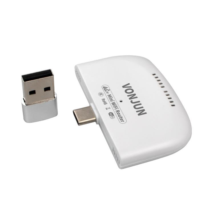 4G Mini WiFi 6 Dongle Type-C Portable Travel Router With Nano SIM Slot