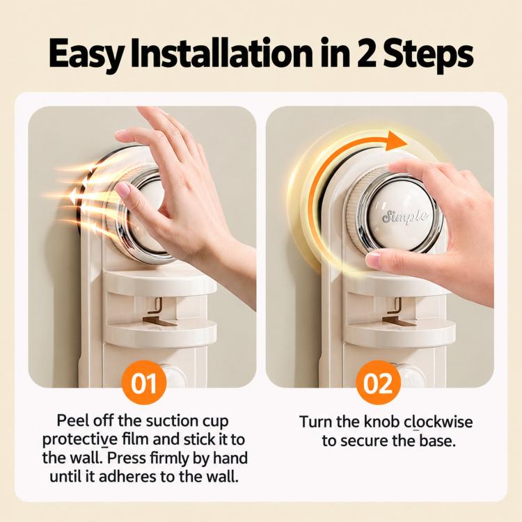 No-Drill Adjustable Suction Cup Mount For Security Camera Home Camera Holder