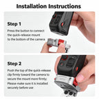For Insta360 Luna Ultra BRDRC Metal Magnetic Quick-Release Tripod Mount