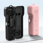 For DJI Osmo Pocket 4P BRDRC Screen Lens Protective Case Filter Storage Box — Pink