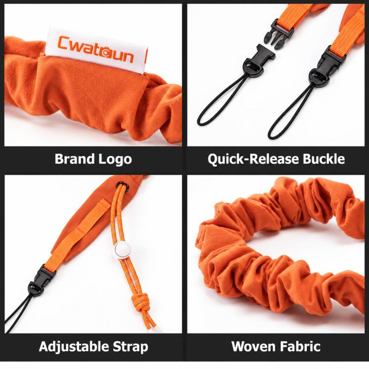 Universal Camera Shoulder Strap Quick Release Scrunchie Neck Lanyard With Loops — view 7