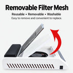 Q3 100W Adjustable Speed Digital Display Nail Dust Collector With Filter Screen — view 4