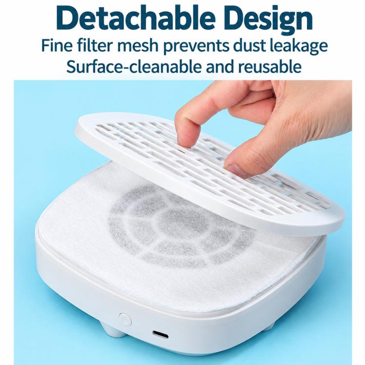 858-M3 Portable Silent Nail Dust Collector Mini USB Manicure Dust Suction Machine — view 7