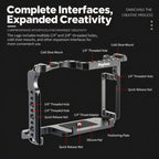 Poyinco Protective Camera Cage / Expansion Frame For Canon EOS 5D Mark II / EOS 5D Mark III / EOS 5D Mark IV / EOS 6D Mark II — view 6