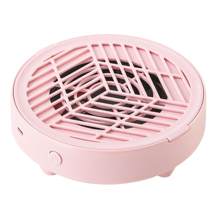858-M12 USB Round Portable Nail Dust Collector Household Silent Manicure Dust Vacuum — White