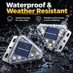 Solar-powered Rear-end Collision Warning Strobe Light LED Night-time Width Indicator Light