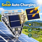 Solar-powered Rear-end Collision Warning Strobe Light LED Night-time Width Indicator Light