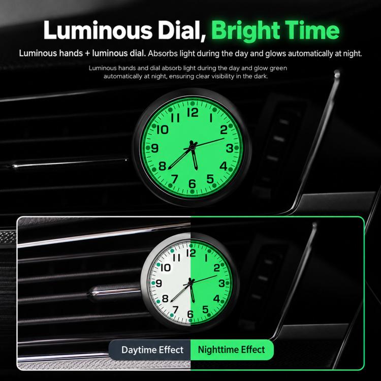 In-Car Dashboard Clock Center Console Time Display