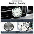 In-Car Dashboard Clock Center Console Time Display