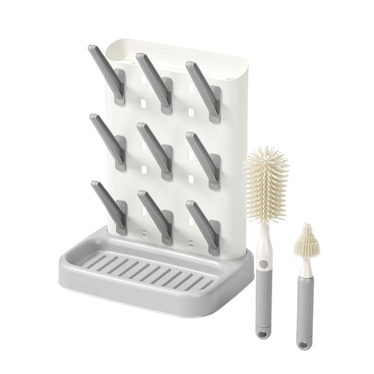 Baby Bottle Drying Rack Easy To Clean Bottle Storage Holder — Yellow