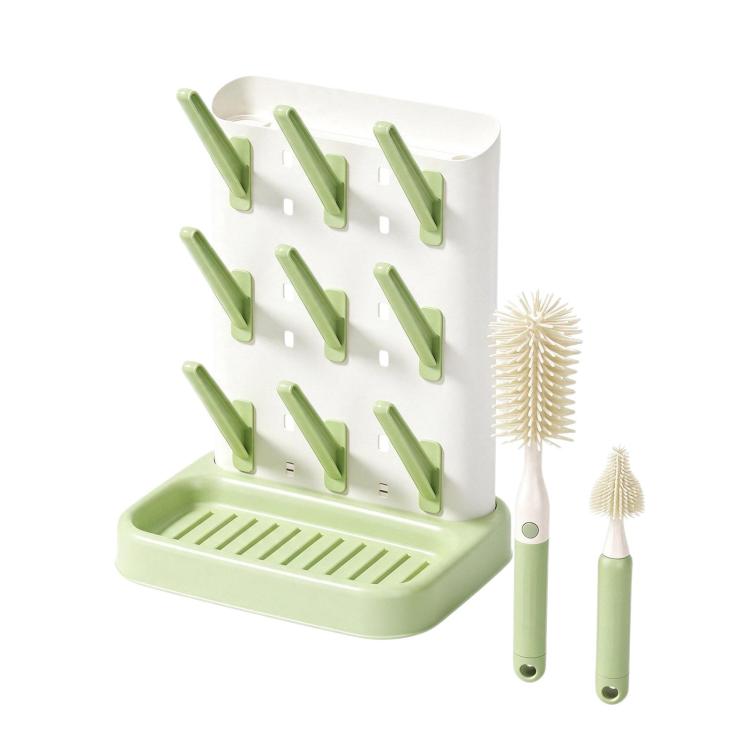 Baby Bottle Drying Rack Easy To Clean Bottle Storage Holder — Grey