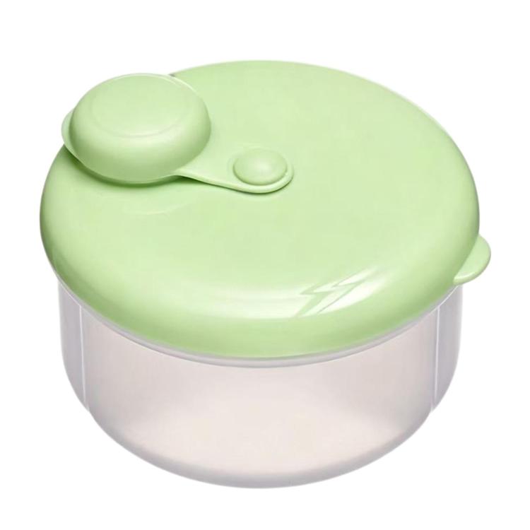Portable Baby Milk Powder Container Travel Formula & Snack Dispenser Box — White