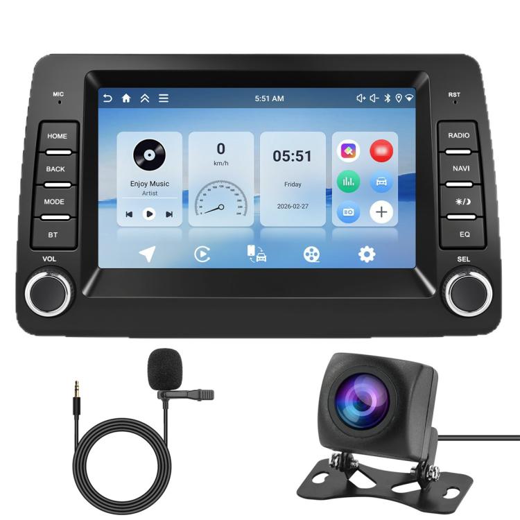 For FIAT Panda In-Car Center Display CarPlay Bluetooth Player Navigation — Standard
