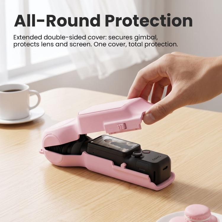 For DJI Osmo Pocket 4/3 aMagisn Mini Hard Shell Protective Case Double-Sided Gimbal & Screen Protector