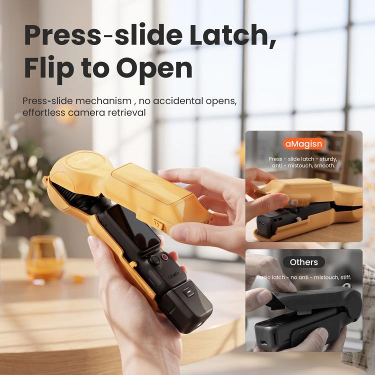 For DJI Osmo Pocket 4/3 aMagisn Mini Hard Shell Protective Case Double-Sided Gimbal & Screen Protector