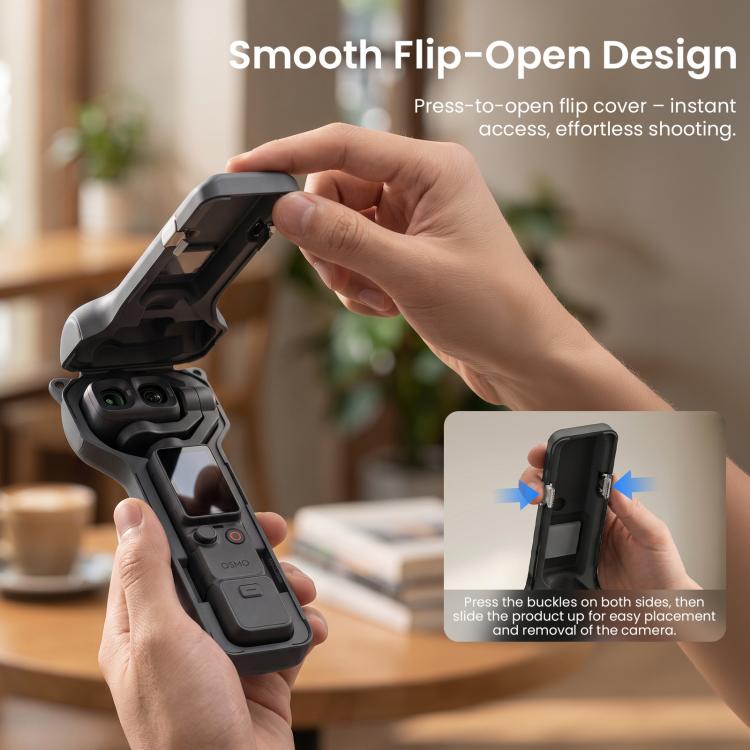 For DJI Osmo Pocket 4P aMagisn Full Wrap Hard Shell Storage Box Carrying Case