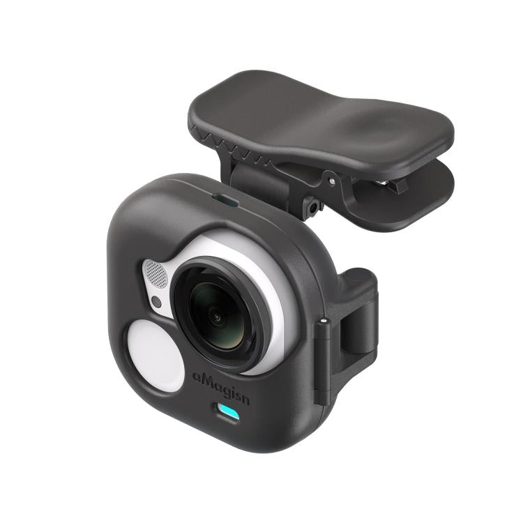 aMagisn Multi-function Alligator Clip Mount 360-degree Rotating Backpack Strap Hat Visor Clamp Case