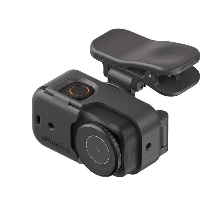aMagisn Multi-function Alligator Clip Mount 360-degree Rotating Backpack Strap Hat Visor Clamp Case