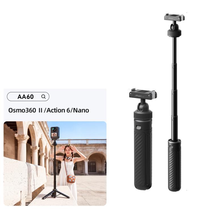 aMagisn Quick-Release Tripod Selfie Stick with 360-degree Ball Head 17-41cm — For DJI Osmo 360 / Action 5 Pro / 4 / 3