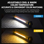 COB Magnetic USB-Rechargeable Strip Work Light With Hook — view 5
