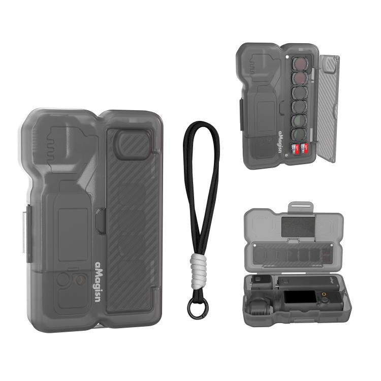 For DJI Osmo Pocket 4 / 3 aMagisn All-in-One Storage Case Hard Shell Carrying Box