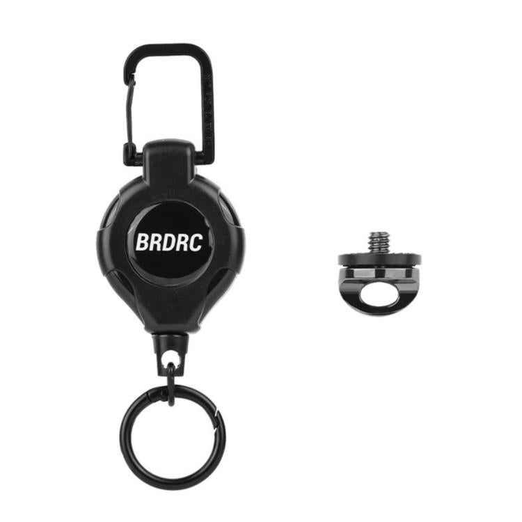 For DJI Pocket 4P / Insta360 X6 BRDRC Retractable Spring-Loaded Backpack Clip