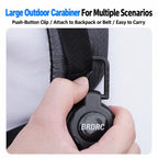 For DJI Pocket 4P / Insta360 X6 BRDRC Retractable Spring-Loaded Backpack Clip