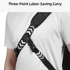 Camera Sling Bag Water Repellent Crossbody DSLR Backpack Side Access Case with Tripod Holder — view 5
