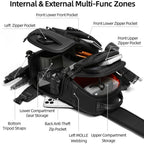 Camera Sling Bag Water Repellent Crossbody DSLR Backpack Side Access Case with Tripod Holder — view 7