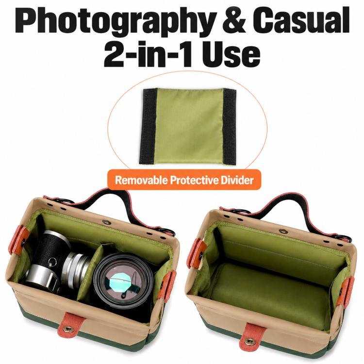 Handheld & Shoulder DSLR Camera Bag Water Resistant Portable Camera Case — view 5