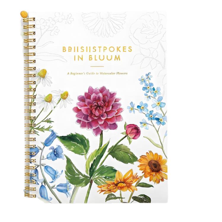 Watercolor Workbook for Beginners Spiral Bound Watercolor Coloring Book