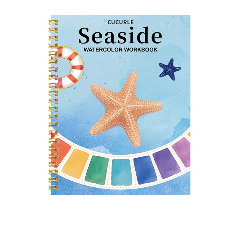 Watercolor Workbook for Beginners Spiral Bound Watercolor Coloring Book — Butterfly