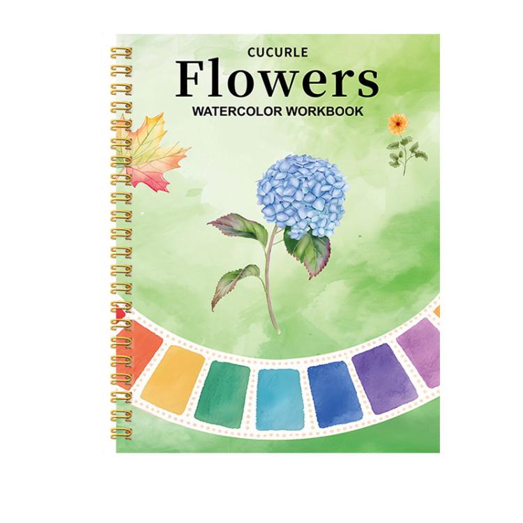 Watercolor Workbook for Beginners Spiral Bound Watercolor Coloring Book — Yellow Starfish