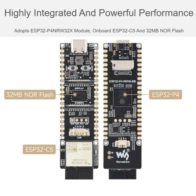 WAVESHARE Dual-Core RISC-V Development Board With Integrated ESP32-C5, Supporting 2.4GHz & 5GHz Wi-Fi 6 — view 12