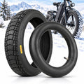 Ulip 20x4.0 Fat Tire & 20x4.0/3.50-16 Straight Valve Inner Tube Set for Electric Bikes & Snow E-Bikes