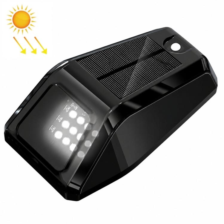 Solar-Powered LED Car Roof Warning Light