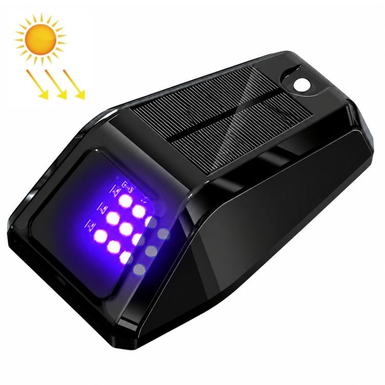Solar-Powered LED Car Roof Warning Light — Red Light