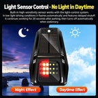 Solar-Powered LED Car Roof Warning Light
