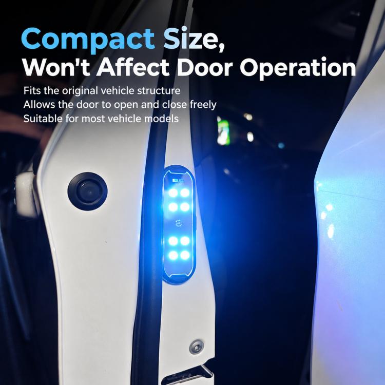 LED Car Door Warning Light Rechargeable Anti-Collision Light Magnetic Ambient Lamp