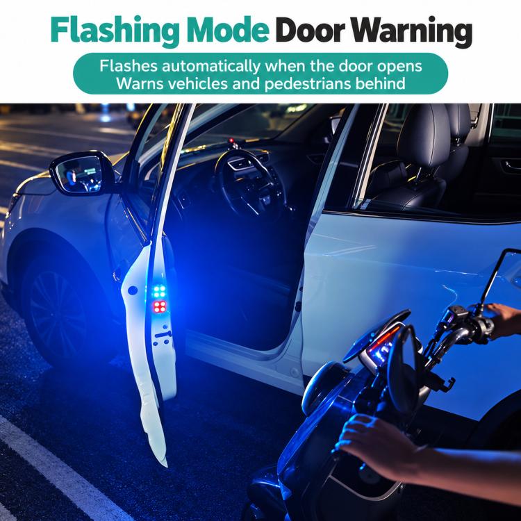 LED Car Door Warning Light Rechargeable Anti-Collision Light Magnetic Ambient Lamp