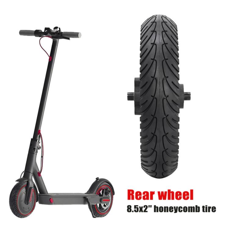 For Xiaomi M365 Rear Hub Solid Inner-Tread Tire Driven Wheel 87mm Axle 8.5 x 2 inch
