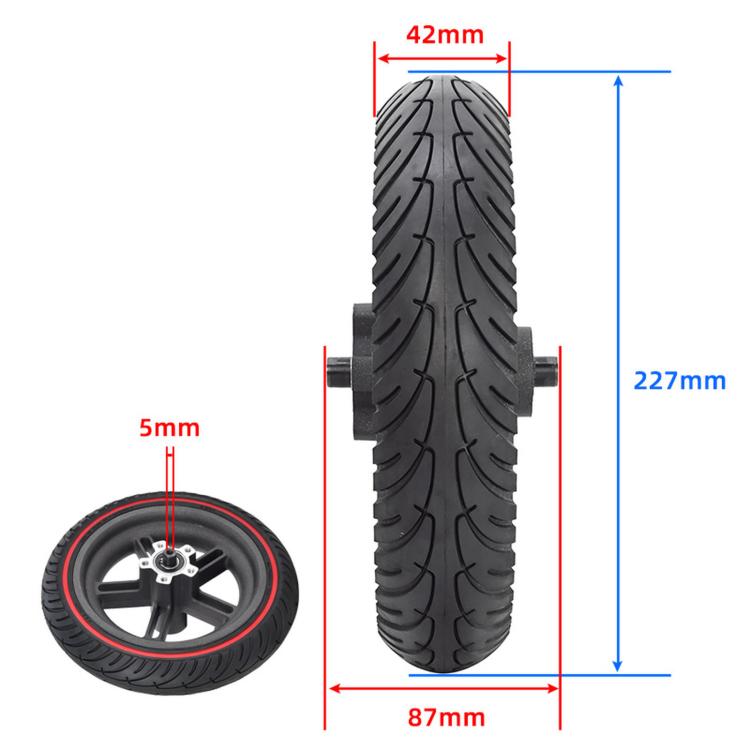 For Xiaomi M365 Rear Hub Solid Inner-Tread Tire Driven Wheel 87mm Axle 8.5 x 2 inch