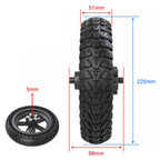 Scooter 9 x 2.25 inch Off-Road Solid Rear Wheel, For M365 Pro
