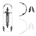 3 PCS/Set For Xiaomi M365 Scooter Front and Rear Deck Plastic Covers