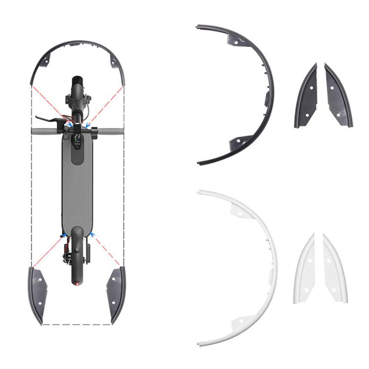 3 PCS/Set For Xiaomi M365 Scooter Front and Rear Deck Plastic Covers
