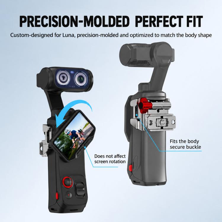 For Insta360 Luna Pro BRDRC Expansion Frame With Cold Shoe Mount