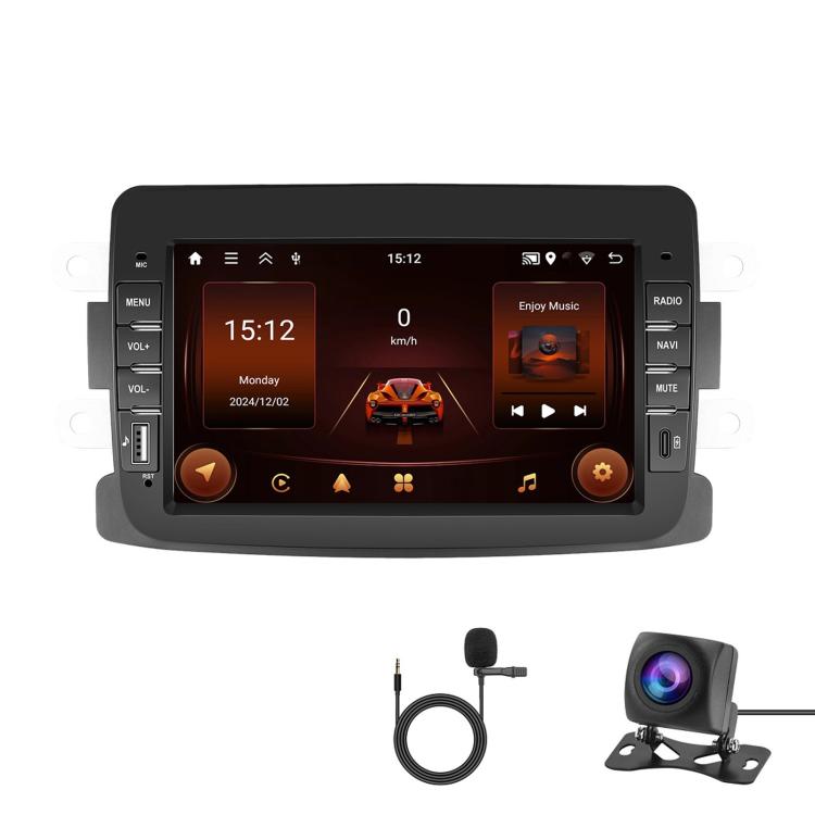 7 Inch Car Stereo Receiver Touchscreen GPS Radio Wireless CarPlay, For Dacia Spring / Logan / Sandero / Lodgy — 2+64G