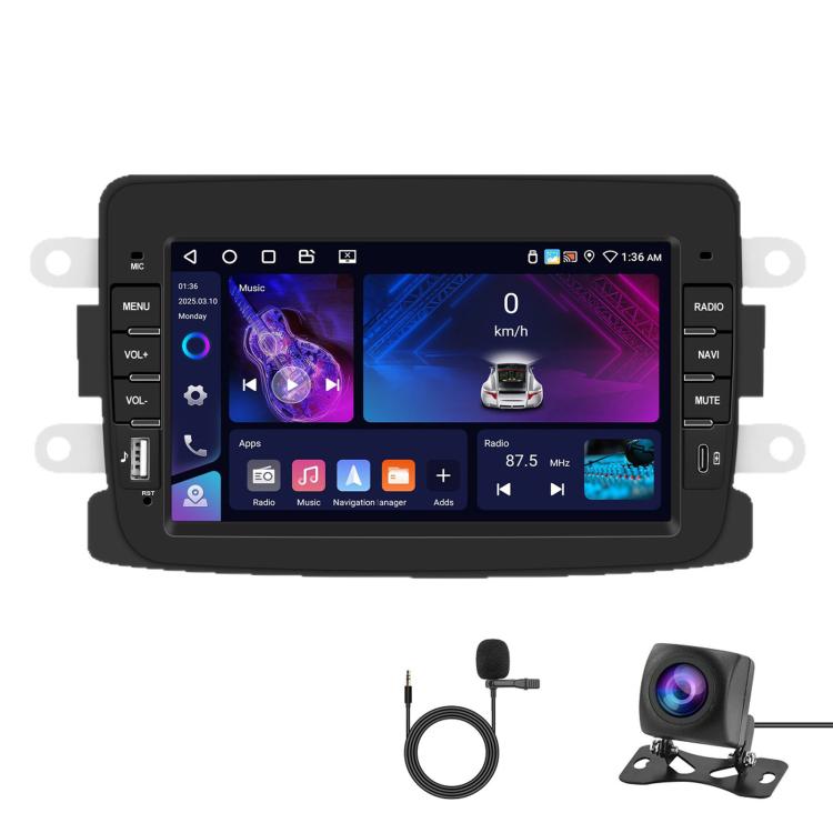 7 Inch Car Stereo Receiver Touchscreen GPS Radio Wireless CarPlay, For Dacia Spring / Logan / Sandero / Lodgy — Standard