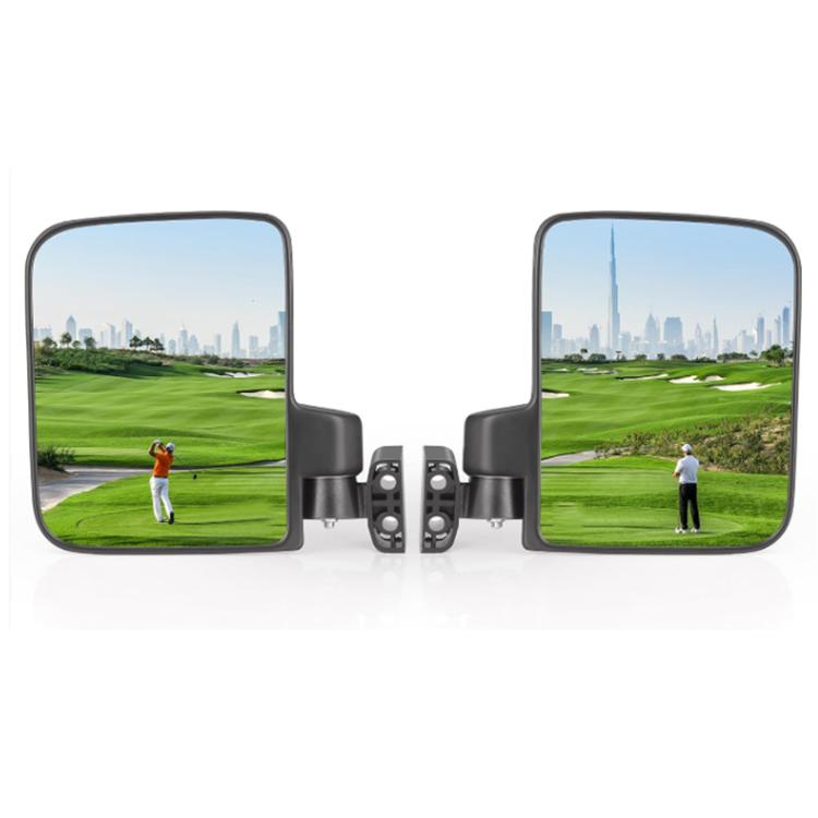 No-Drill Installation Adjustable Convex Rearview Mirror for Golf Carts