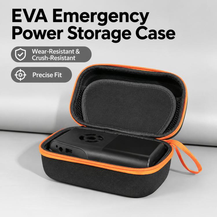 Hard Travel Case Compatible With Car Jump Starter EVA Protective Storage Carrying Bag Box With Soft Divider Pad